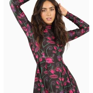 BlackMilk | LONG SLEEVE MINI SKATER DRESS